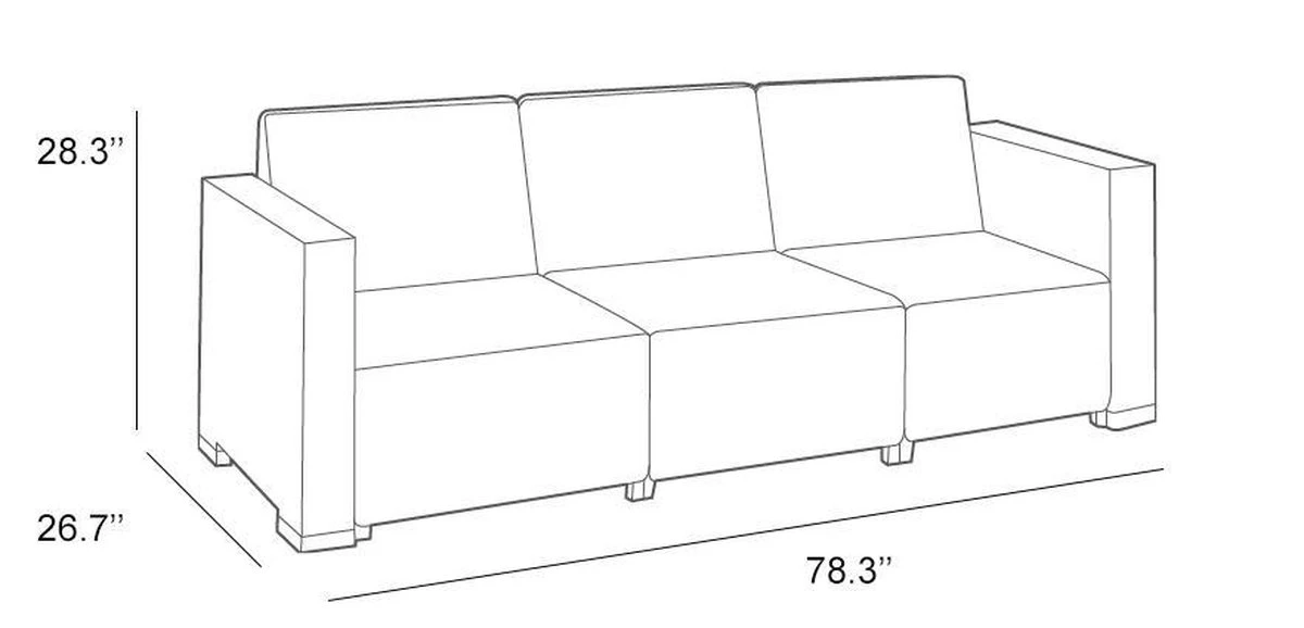 Allibert California Loungeset - 5 Personen - Cappuccino 18 Allibert California Loungeset - 5 Personen - Cappuccino - Afbeelding 16