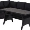 Rotan Loungeset Zwart 6 Pers Eettafel Kussens Weerbestendige Hoeklounge -Meubel Verkoop 1200x584