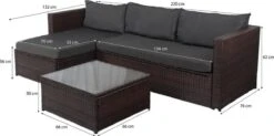 Loungebank Miko Bruin Tuin, Loungeset Buiten Wicker -Meubel Verkoop 1200x598 1