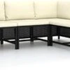VidaXL 4-delige Loungeset Met Kussens Poly Rattan Zwart -Meubel Verkoop 1200x600 1