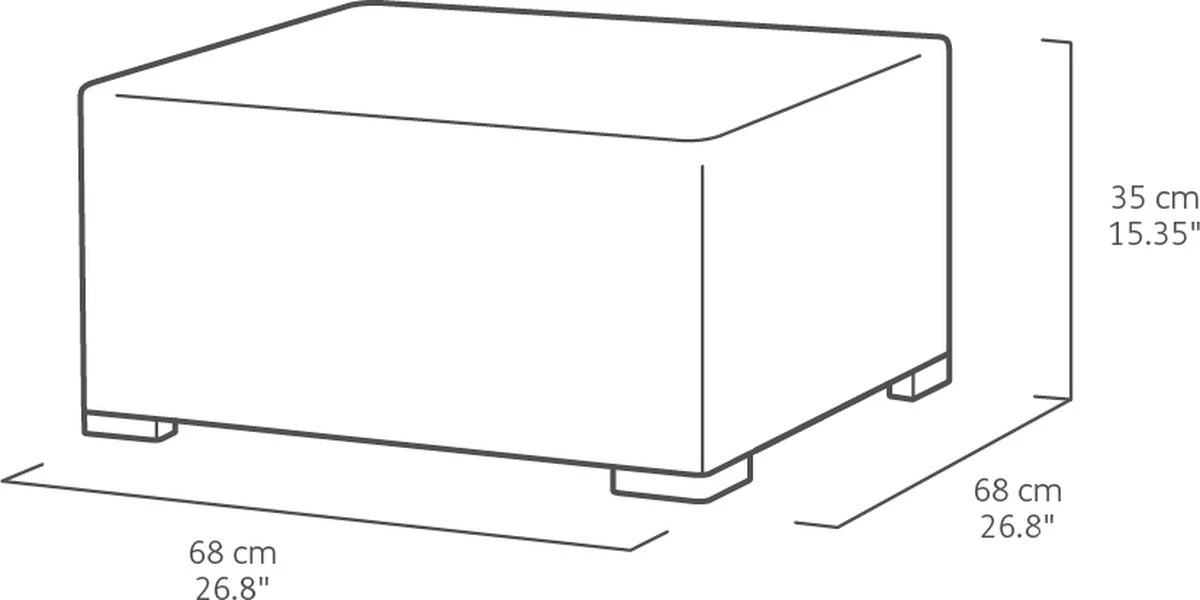 Allibert California Loungeset - 5 Personen - Cappuccino 14 Allibert California Loungeset - 5 Personen - Cappuccino - Afbeelding 12