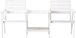 Tuinbank - Romeo Tete A Tete - Wit - 170cm -Meubel Verkoop 1200x607