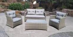 MaxxGarden Rattan Loungeset - 5 Persoons Zithoek - Wicker Tuinset - Incl. Kussens En Tafel -Meubel Verkoop 1200x608 3