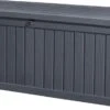 Keter Rockwood Opbergbox - 570L - 155x72.4x64.4cm - Grafiet -Meubel Verkoop 1200x622