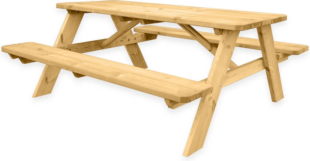 Goedkopepicknicktafels.nl | 180cm Lange Picknicktafel | Tuintafel 6 Persoons | De Luxe 180cm Lang | Geïmpregneerd Grenen Hout! 3 Goedkopepicknicktafels.nl | 180cm Lange Picknicktafel | Tuintafel 6 Persoons | De Luxe 180cm Lang | Geïmpregneerd Grenen Hout!