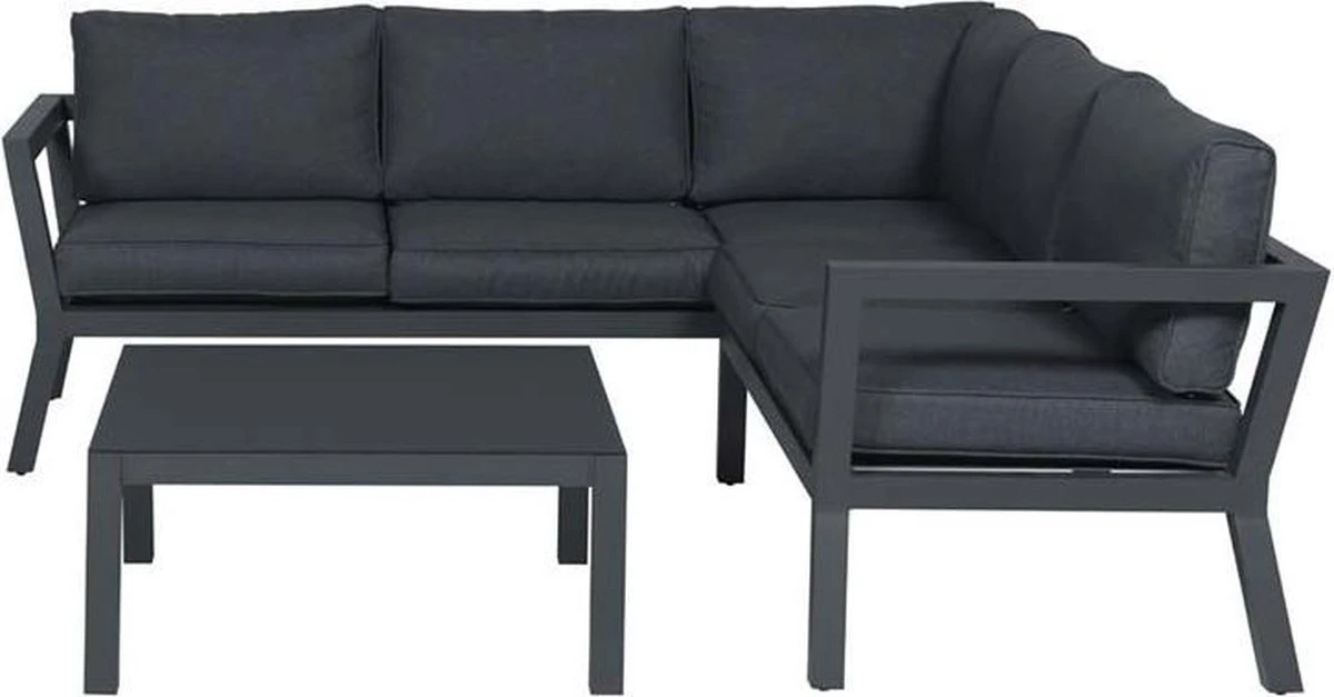 Garden Impressions Colorado Loungeset - Aluminium - Zwart 4 Garden Impressions Colorado Loungeset - Aluminium - Zwart - Afbeelding 2