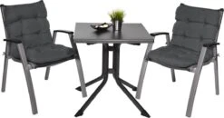 Beautissu Flair NL – Set Van 2 Tuinkussen Lage Rug Antraciet – 100x50 Cm – Zitkussen Matraskussen Voor Tuin Meubelen -Meubel Verkoop 1200x631 6