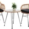 Casaria Tuinset Bali 3 Delig – 1 Tafel/2 Stoelen – Naturel Zwart -Meubel Verkoop 1200x637 2