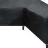 Merkloos Beschermhoes Voor Lounge Set - 215x87x80cm - Zwart - Tuin Set Beschermer - Afdekhoes Voor Lounge Bank - De Ideale Bescherming Voor Je Tuinmeubelen