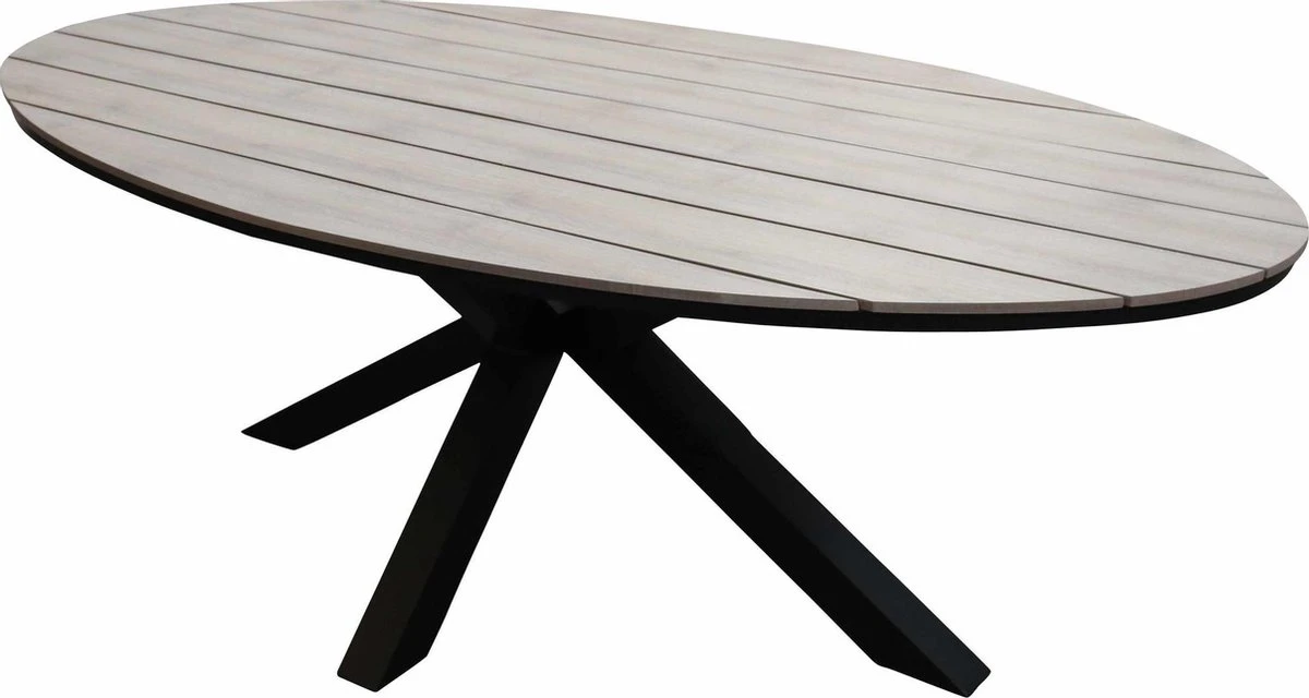 Ovale Tuintafel Cyprus 180cm | Wood | Polywood & Aluminium 3 Ovale Tuintafel Cyprus 180cm | Wood | Polywood & Aluminium