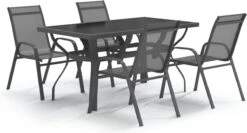 VidaXL 5-delige Tuinset Grijs En Zwart -Meubel Verkoop 1200x645 1