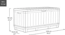 Keter Kentwood Opbergbox - 128x53.6x59 Cm - 350 L - Grafiet -Meubel Verkoop 1200x655 2
