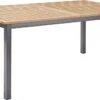 NATERIAL - Uitschuifbare Tuintafel ORIS - Uitschuifbare Tafel Voor 6 Tot 8 Personen - 180-240x100 Cm - Aluminium - Hout Eucalyptus