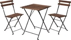Wooners® Bistroset - Tuintafel Met Twee Stoelen - Metaal En Hout - Zwart 8 Wooners® Bistroset - Tuintafel Met Twee Stoelen - Metaal En Hout - Zwart -Meubel Verkoop 1200x674 1