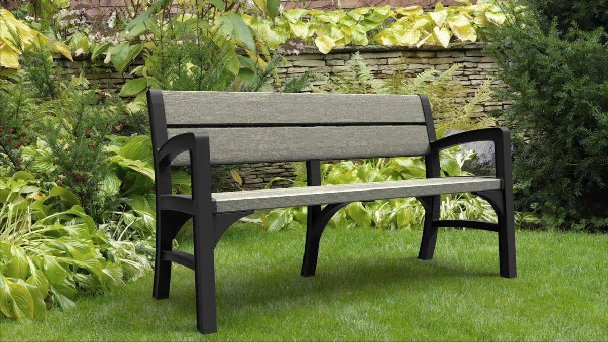 Keter Montero Tuinbank - 3-personen - 150x62,5x89cm – Grafiet 8 Keter Montero Tuinbank - 3-personen - 150x62,5x89cm – Grafiet - Afbeelding 6