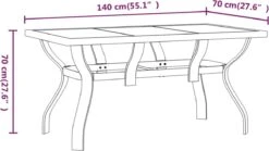 VidaXL 5-delige Tuinset Grijs En Zwart -Meubel Verkoop 1200x675 20