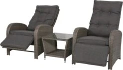 Loungeset Duoset Melia 2 Verstelbare Stoelen + Tafel - Balkonset -Meubel Verkoop 1200x682 3