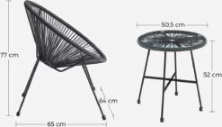Songmics Balkonmeubilair, Tuinmeubelset, Set Van 3, Zitgroep, Terrasmeubilair, Glazen Tafelblad, 2 Stoelen, Voor Binnen En Buiten, Voor Patio, Tuin, Balkon, Buiten, Zwart GGF013B02 12 Songmics Balkonmeubilair, Tuinmeubelset, Set Van 3, Zitgroep, Terrasmeubilair, Glazen Tafelblad, 2 Stoelen, Voor Binnen En Buiten, Voor Patio, Tuin, Balkon, Buiten, Zwart GGF013B02 -Meubel Verkoop 1200x684 3