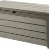 Keter Brushwood Opbergbox - Kussenbox - 455L - 145x69,7x60,3cm - Taupe -Meubel Verkoop 1200x684 4