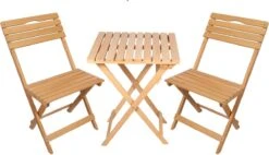 SiRaC - Houten Tuinset - Balkonset - 3-delig - Met Paarse Kussens - Natuurlijke Hout - Balkon Meubelen - 2 Persoons Balkonset - Twee Stoelen En Bijzettafel - Hout -Meubel Verkoop 1200x691 1