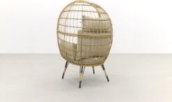Lola Egg Relaxstoel - Natural Sand - Mand Stoel -Meubel Verkoop 1200x712