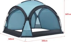 Pro-Tec Paviljoen Grästorp Met LED-verlichting 345x345x247 Cm Lichtblauw -Meubel Verkoop 1200x715 1