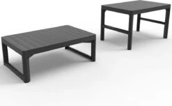 Allibert Lyon Tuintafel - 116x71,5x66/40 Cm - Grafiet -Meubel Verkoop 1200x738 1