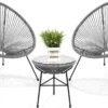 LifeGoods Acapulco Bistroset - 3-Delig - Tuinset Met Bijzettafel - Grijs -Meubel Verkoop 1200x778 4