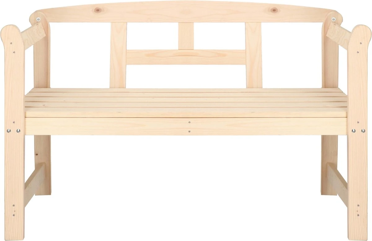 Merkloos Springos Tuinbank | Tuinbankje | Zitbank Buiten | Naaldhout | 119 X 78 X 45 Cm | Licht 3 Merkloos Springos Tuinbank | Tuinbankje | Zitbank Buiten | Naaldhout | 119 X 78 X 45 Cm | Licht