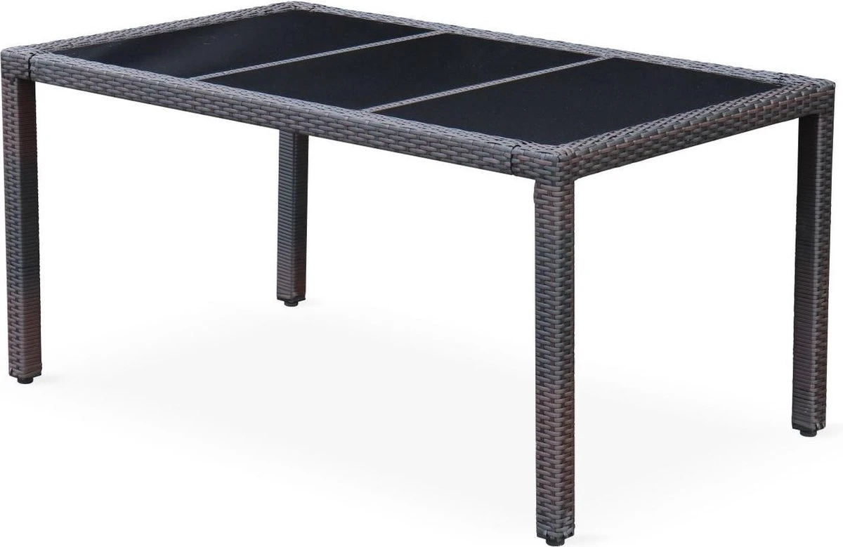 Alice's Garden Tuinset Tavola 6 - 150x90x74 - 6 Plaatsen - Wicker - Bruin/Ecru 4 Alice's Garden Tuinset Tavola 6 - 150x90x74 - 6 Plaatsen - Wicker - Bruin/Ecru - Afbeelding 2