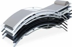 Alice's Garden Louisa Ligstoelen - Aluminium/Textileen - 1,67 M - Antraciet/Grijs 11 Alice's Garden Louisa Ligstoelen - Aluminium/Textileen - 1,67 M - Antraciet/Grijs -Meubel Verkoop 1200x780