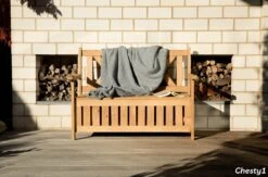 Needs&wants® Houten Tuinbank Met Opbergruimte, 2-zits Kistbank Houten Klassieke Bank Opslag, Grote Tuinopbergbank Van Massief Hout Weerbestendig Voor Buiten Tuin, Balkon, Terras, 115x61x85 Cm, Donker-bruin -Meubel Verkoop 1200x792 2