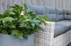 Merkloos Rivièra | Loungeset Hoekset Dining Set Tuinset | Wicker | Hoekbank, Hoge Tuintafel, 2 Hockers | 6 Zitplaatsen -Meubel Verkoop 1200x793 2