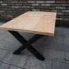 Industriële Douglas Salontafel Met Mat Zwart X-onderstel Voor Binnen En Buiten -Meubel Verkoop 1200x796 2