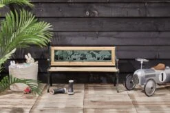 LIFA GARDEN Tuinbank Voor 2 Kinderen | Kinderbank Van Onbewerkt Hout En Ijzer | Nostalgische Tuinbank Met Jungle Afbeelding In De Rugleuning | Tuinbank Om Te Beitsen | 82 X 39 X 50 Cm -Meubel Verkoop 1200x799 20