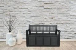 Merkloos Opbergbank Van Kunststof | 130 X 60 Cm | Antraciet -Meubel Verkoop 1200x799 41