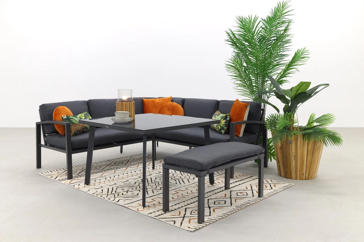 Wellington Lounge Dining Set - Carbon Black 10 Wellington Lounge Dining Set - Carbon Black - Afbeelding 8