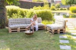 MaxxGarden Palletkussen - Rugkussen Loungeset Bank - Palletsofa - 120x40cm - Taupe -Meubel Verkoop 1200x800 175
