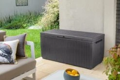 Opbergbox Tuin - Kussenbox Waterdicht - Bruin - Zitbox Kussenbox Voor Buiten - Voor Tuinmeubelen - Tuinkussens - Opberg Tuin - Kussenboxen - XL - Groot - 305 Liter -Meubel Verkoop 1200x800 226