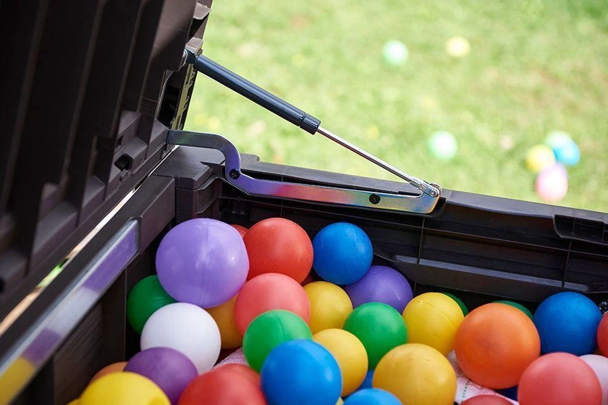 Keter Rockwood Opbergbox - 570L - 155x72,4x64,4cm - Grafiet 5 Keter Rockwood Opbergbox - 570L - 155x72,4x64,4cm - Grafiet - Afbeelding 3