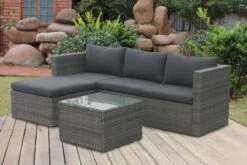 MaxxGarden Loungeset – Rattan Hoekset - 4 Persoons - Incl. Salontafel - Grijs -Meubel Verkoop 1200x800 297