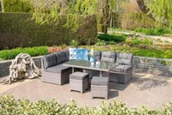 Garden Impressions Lapa Lounge Dining Set 5-delig - Wicker - Grijs -Meubel Verkoop 1200x800 321