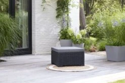 Allibert California Chaise Longue Loungeset - 3 A 4 Personen - Grafiet -Meubel Verkoop 1200x800 365