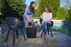 Allibert Akola Tuinstoelen - 2 Stuks -56,5x55x80cm - Donkergrijs -Meubel Verkoop 1200x800 48