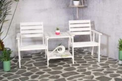 Tuinbank - Romeo Tete A Tete - Wit - 170cm -Meubel Verkoop 1200x800 67