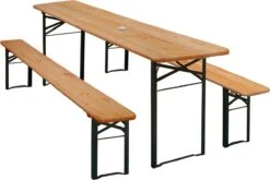 Casaria Tuinset Hout – 2 Banken 1Tafel Inklapbaar - 170x46x75cm -Meubel Verkoop 1200x803 1