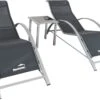 MaxxGarden Ligbed Set - 2 Stuks Zwart - Met Tafel - Sun Loungers - Loungebed -Meubel Verkoop 1200x809 2