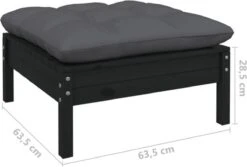 VidaXL 3-delige Loungeset Met Kussens Massief Grenenhout Zwart 24 VidaXL 3-delige Loungeset Met Kussens Massief Grenenhout Zwart -Meubel Verkoop 1200x809 3
