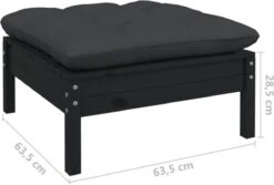 VidaXL 3-delige Loungeset Met Kussens Massief Grenenhout Zwart 28 VidaXL 3-delige Loungeset Met Kussens Massief Grenenhout Zwart -Meubel Verkoop 1200x809 4