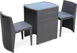 Alice's Garden Balkonset Doppio - 2 Stoelen - Inschuifbaar - Wicker - Grijs 14 Alice's Garden Balkonset Doppio - 2 Stoelen - Inschuifbaar - Wicker - Grijs -Meubel Verkoop 1200x819 2